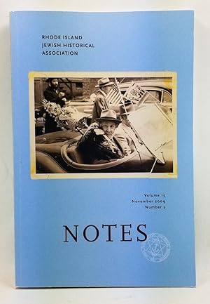 Seller image for Rhode Island Jewish Historical Notes, Volume 15, Number 3 (November 2009) for sale by Cat's Cradle Books