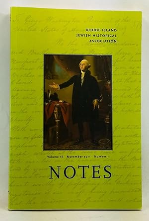 Seller image for Rhode Island Jewish Historical Notes, Volume 16, Number 1 (November 2011) for sale by Cat's Cradle Books