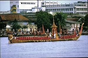 Bild des Verkufers fr Ansichtskarte / Postkarte Bangkok Thailand, The Royal Barge Anantanakraj, Barkenprozession zum Verkauf von akpool GmbH