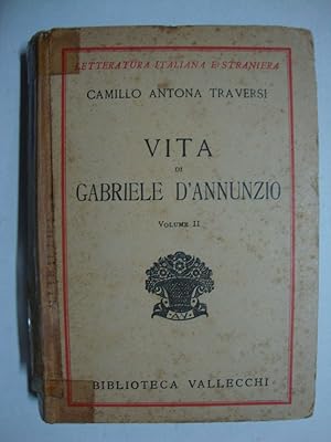 Imagen del vendedor de Vita di Gabriele D'Annunzio a la venta por Studio Bibliografico Restivo Navarra