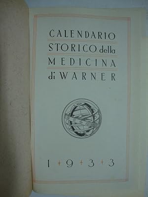 Calendario storico della medicina di Warner