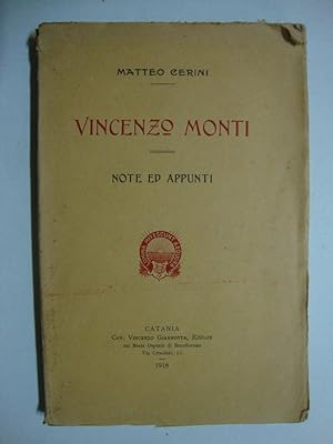 Vincenzo Monti (Note ed appunti)
