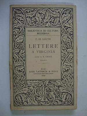 Lettere a Virginia (Edite da B. Croce)