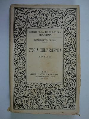 Storia dell'estetica (per saggi)