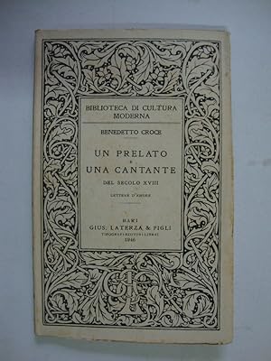 Un prelato e una cantante del secolo XVIII (Enea Silvio Piccolomini e Vittoria Tesi, lettere d'am...