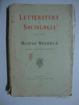 Letteratura e sociologia (Saggi postumi)