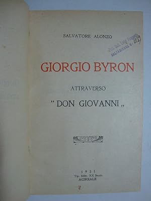 Giorgio Byron attraverso "Don Giovanni"