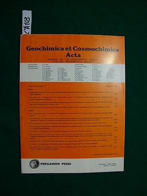 Geochimica et Cosmochimica Acta (periodico)