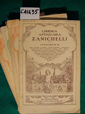 Libreria Antiquaria Zanichelli - Cataloghi (1930)