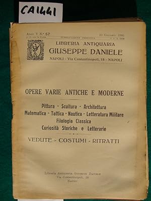 Libreria Antiquaria Giuseppe Daniele - Cataloghi (1931)