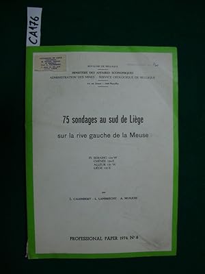 75 sondages au sud de Liège sur la rive gauche de la Meuse