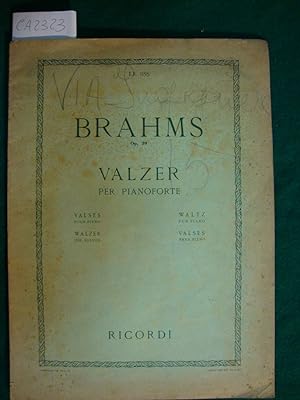 Valzer per pianoforte (Op. 39)