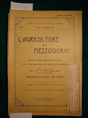 L'Agricoltore del Mezzogiorno -Anno 1909 (Alcuni numeri) (periodico)