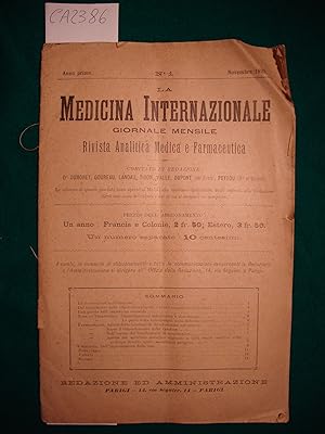 La Medicina Internazionale - Giornale Mensile - Rivista Mensile Analitica Medica e Farmaceutica -...