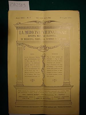 La Medicina Internazionale - Giornale Mensile - Rivista Mensile Illustrata di Medicina, Farmacia,...