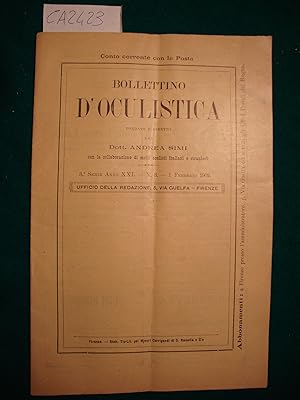 Bollettino d'oculistica - n. 3 - Febbraio 1902 (periodico)