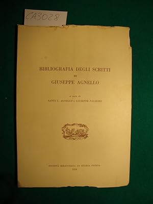 Bibliografia degli scritti di Giuseppe Agnello