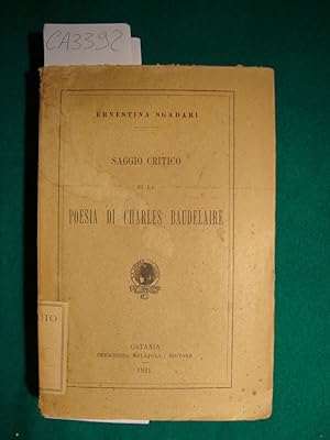 Saggio critico su la poesia di Charles Baudelaire