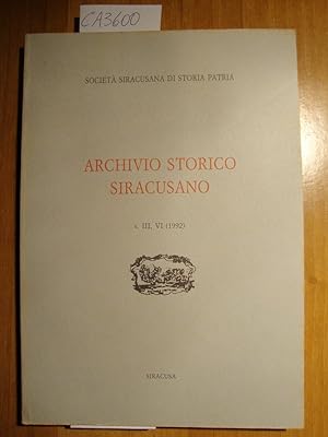 Archivio Storico Siracusano s. III, VI (1992)