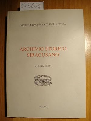 Archivio Storico Siracusano s. III, XIV (2000)