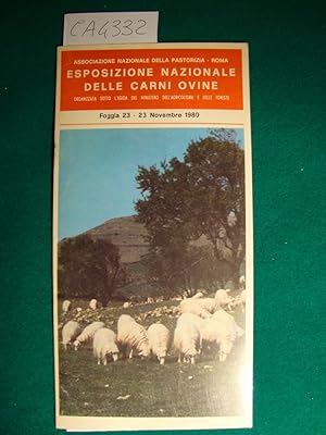 Immagine del venditore per Esposizione nazionale della carni ovine - Organizzata sotto l'egidia del Ministero dell'Agricoltura e delle Foreste - Foggia 23-26 Novembre 1980 venduto da Studio Bibliografico Restivo Navarra