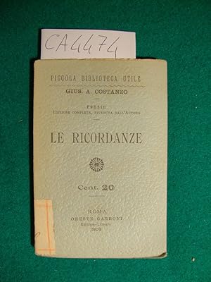 Le ricordanze - Poesie