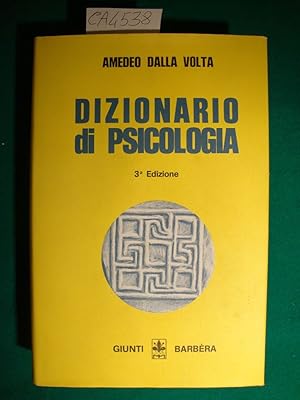 Imagen del vendedor de Dizionario di psicologia a la venta por Studio Bibliografico Restivo Navarra