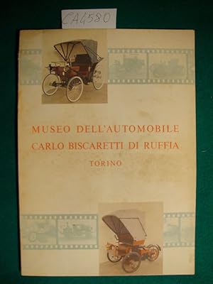 Imagen del vendedor de Museo dell'automobile Carlo Biscaretti di Ruffia - Torino - Catalogo generale a la venta por Studio Bibliografico Restivo Navarra