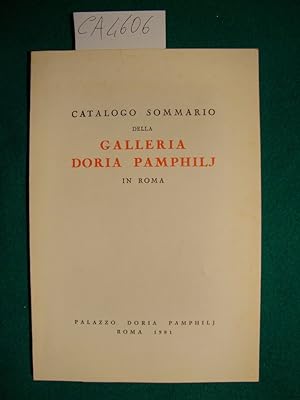 Catalogo sommario della Galleria Doria Pamphilj in Roma
