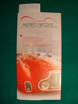 Immagine del venditore per Museo Nicolis - Dell'auto - Della Tecnica - Della meccanica venduto da Studio Bibliografico Restivo Navarra