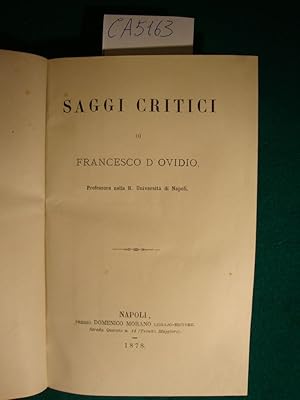 Saggi critici