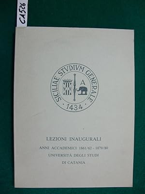 Lezioni Inaugurali (Università degli Studi di Catania) by Dollo Corrado ...