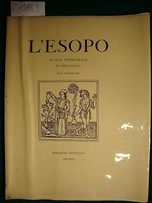 L'esopo - Rivista trimestrale di bibliofilia - N. 42 - Giugno 1989