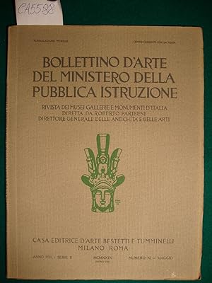 Bollettino d'arte del Ministero della Pubblica Istruzione - Anno VIII - Serie II - Numero XI - Ma...