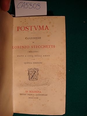 Canzoniere di Lorenzo Stecchetti (Mercutio) - Nova polemica