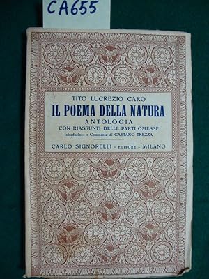 Il poema della natura - Antologia con riassunti delle parti omesse