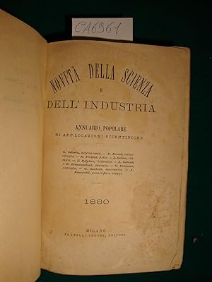 Novità della scienza e dell'industria - Annuario popolare di applicazioni scientifiche