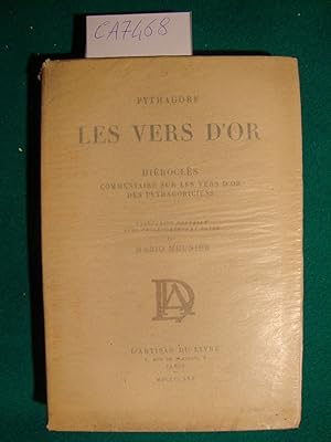 Les vers d'or - Hiéroclès commentaire sur les vers d'or des pythagoriciens