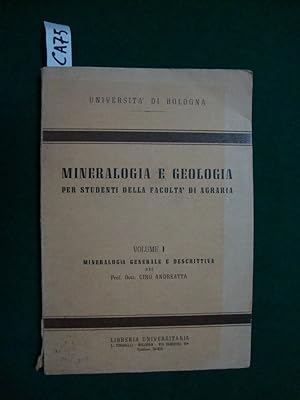 Mineralogia e geologia per studenti della facoltà di agraria