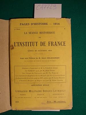 La séance historique de l'institut de France (Lundi 26 Octobre 1914)