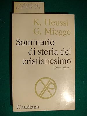 Sommario di storia del cristianesimo