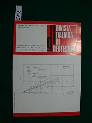 Seller image for Rivista italiana di geotecnica - (Organi dell'Associazione Geotecnica Italiana) (periodico) for sale by Studio Bibliografico Restivo Navarra