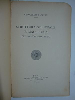 Struttura spirituale e linguistica del mondo Neolatino