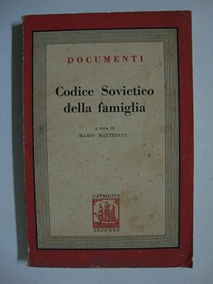 Codice sovietico della famiglia (Codice delle leggi sul matrimonio, la famiglia e la tutela, test...