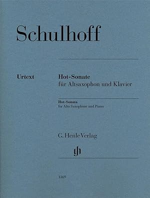 Seller image for SCHULHOFF E. - Hot Sonate para Saxofon en Mib y Piano (Urtext) for sale by Mega Music