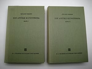 Die antike Kunstprosa vom VI. Jhdt. v. Chr. bis in die Zeit der Renaissance. 10. A. (Neudruck der...