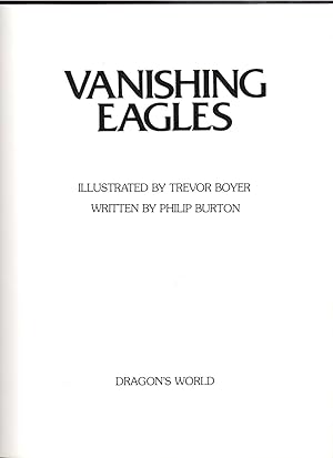 Seller image for VANISHING EAGLES for sale by Librera Dilogo