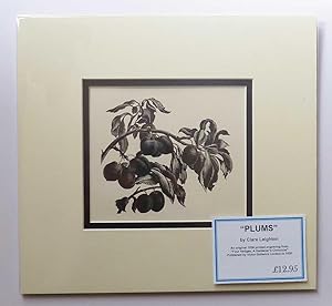 Plums (1935 Lithograph Print, Fruit )