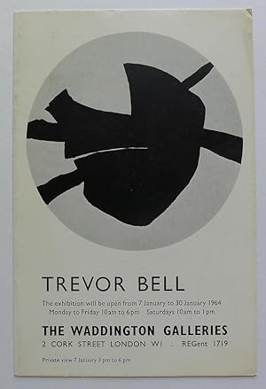 Image du vendeur pour Trevor Bell. The Waddington Galleries., London 7 January to 30 Januray 1964. mis en vente par Roe and Moore