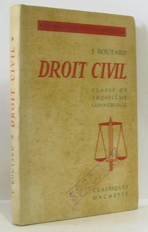 Droit civil - classe de troisième technique commerciale